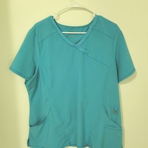 Cherokee Infinity Scrub Top - Turquoise